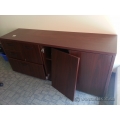 Mahogany 72 in. 4 Drawer, 2 Door Storage Credenza